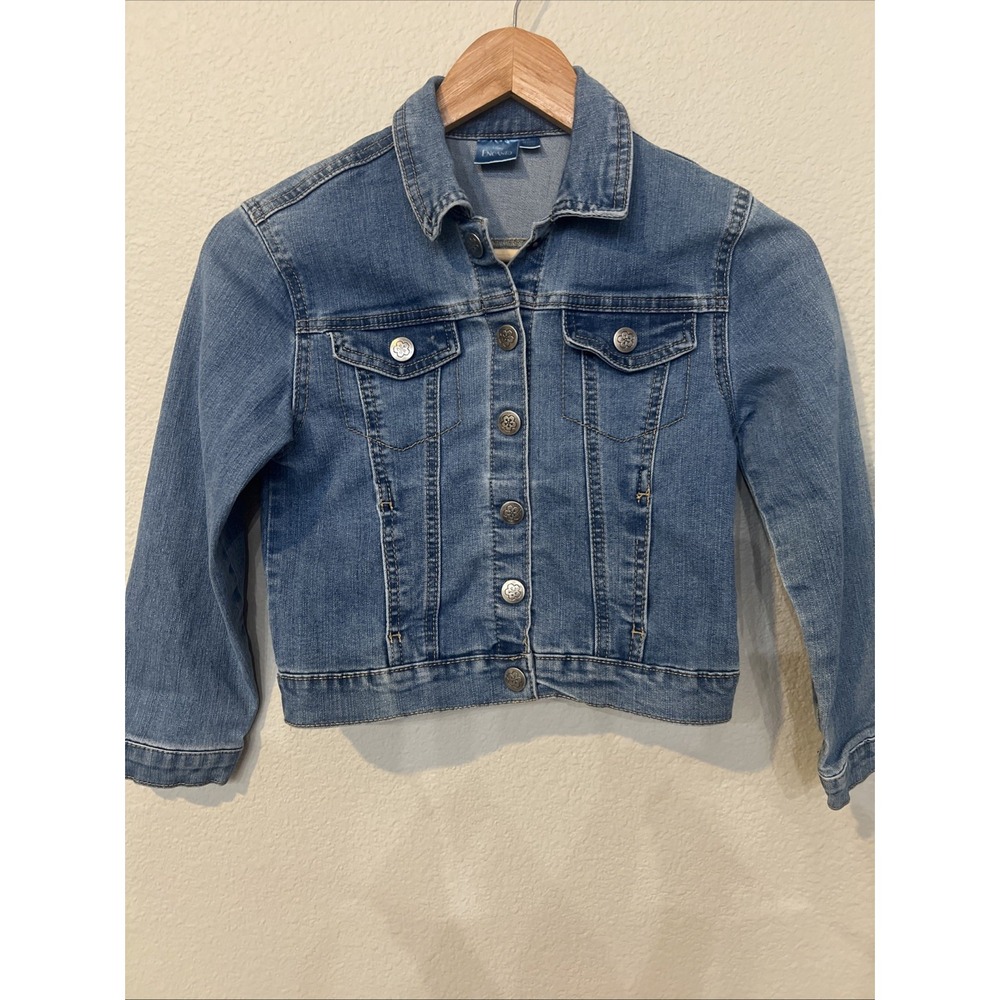 Disney's Encanto Girls DENIM BLUE Jean Jacket Design on Back 7/8 MEDIUM